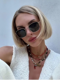 Perruques Bob Blondes Courtes Et Droites De 8 Pouces Avec Dentelle Frontale