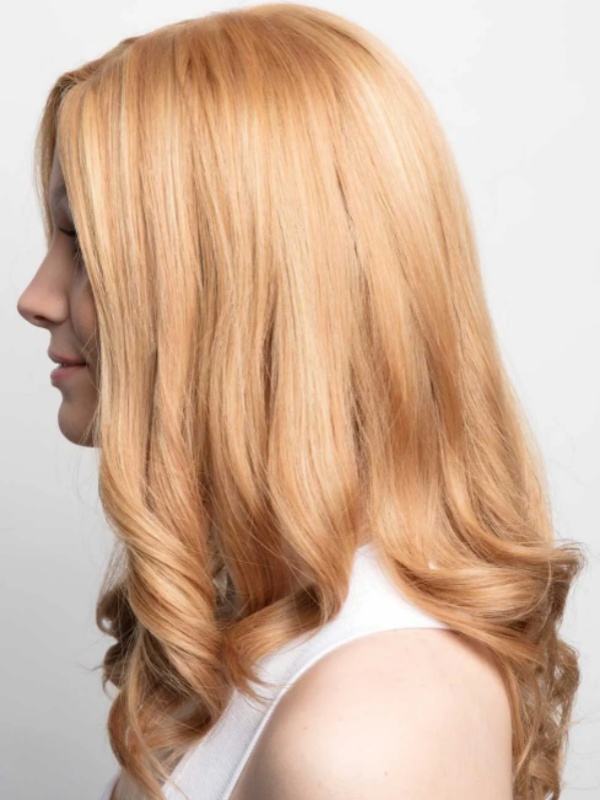 Perruques De Cheveux Humains Ondulées Glamour De 16 Pouces Sans Frange