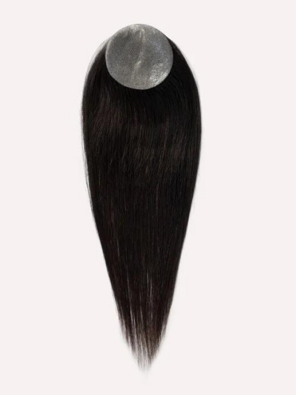 3"* 3" Full Skin Base Human Hair Cover Up Hair Patches Aucune Solution Chirurgicale Pour L'Alopécie Areata
