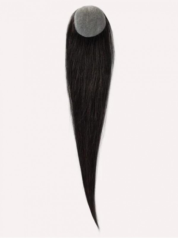 2"* 2" Full Skin Base Human Hair Cover Up Hair Patches Aucune Solution Chirurgicale Pour L'Alopécie Areata