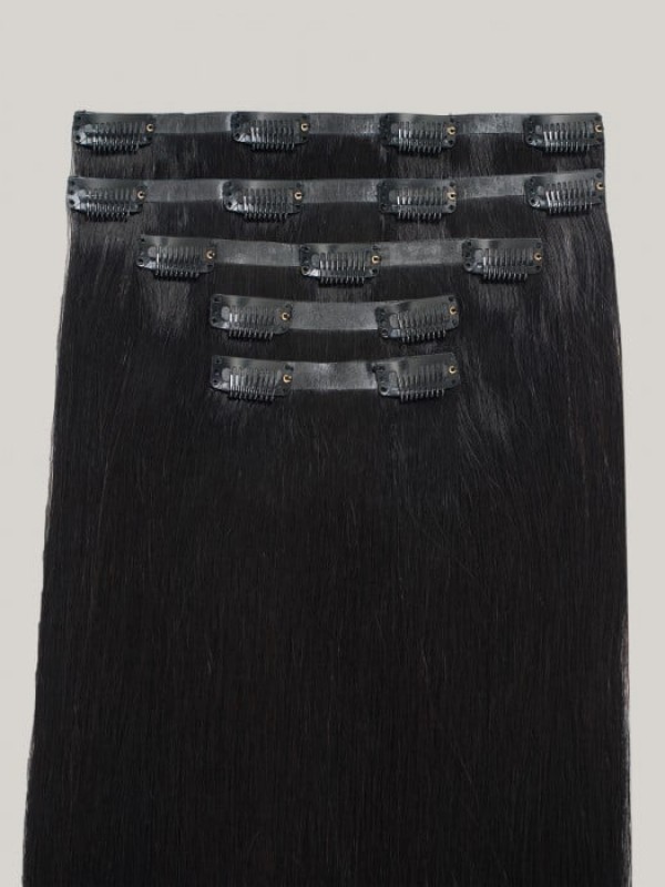 18" 180G 5 Pièces Clip Invisible Dans Les Extensions De Cheveux Humains