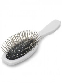 Brosse Plate De Massage En Argent Blanc