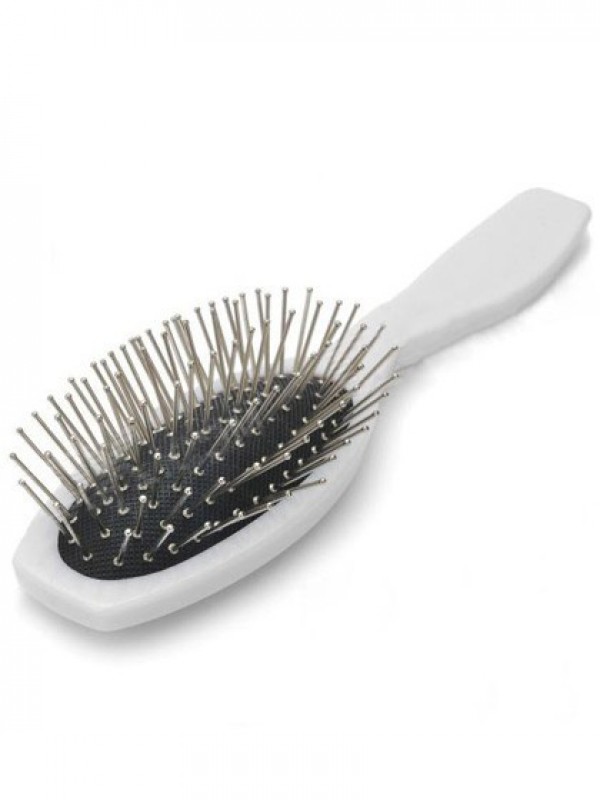 Brosse Plate De Massage En Argent Blanc