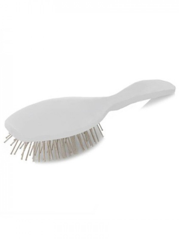 Brosse Plate De Massage En Argent Blanc