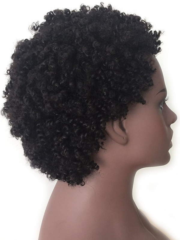 150% Natural Hairline For Noir Femmes 100% Hand Tied With Bleached Knots Femmes'S Courte Perruques