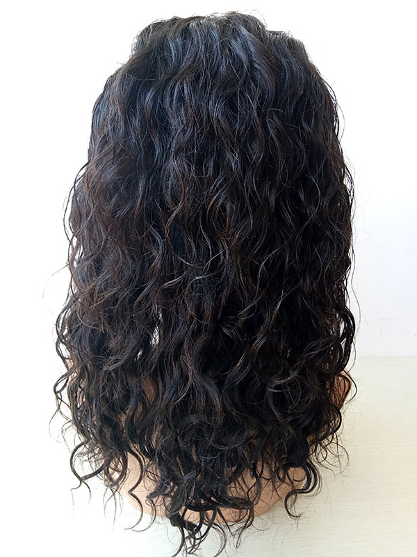 Pre Plucked Perruquess Brazilian Water Wave Lace Perruques Noir Naturel Glueless Ondulée Full Lace Perruquess Avec Des Cheveux De Bébé