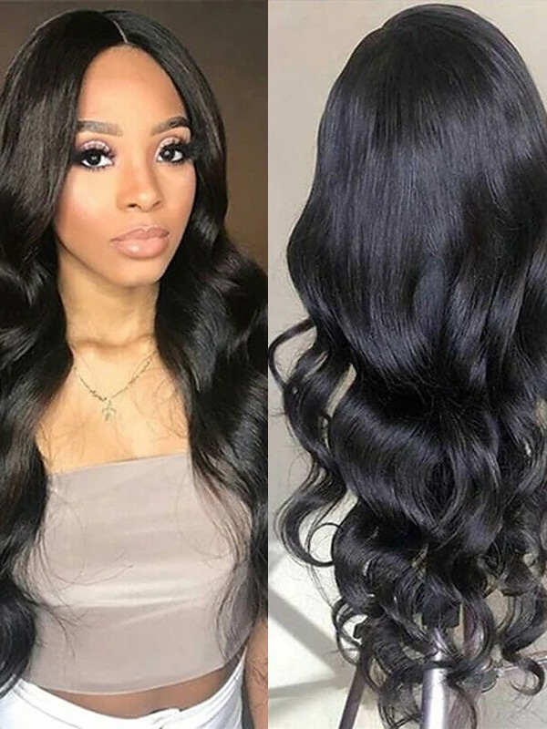 Cheveux Naturels Remy Dentelle Devant Perruques Style De Partie Libre Brazilian Hair Body Wave Natural Perruques 150%