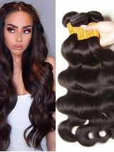 3 Paquets De Cheveux Tisse Les Cheveux Indiens Ondulés Extensions De Cheveux Humains Remy Cheveux Humains 100% Cheveux Remy