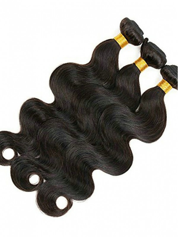 3 Paquets De Cheveux Tisse Les Cheveux Indiens Ondulés Extensions De Cheveux Humains Remy Cheveux Humains 100% Cheveux Remy