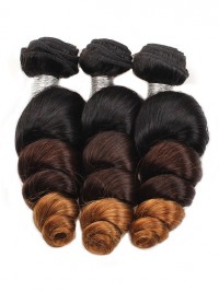 3 Paquets De Cheveux Tisse Les Cheveux Brésiliens Vague Lâche Extensions De Cheveux Humains Remy Cheveux Humains 100% Remy Cheveux Armure Paquets 300G