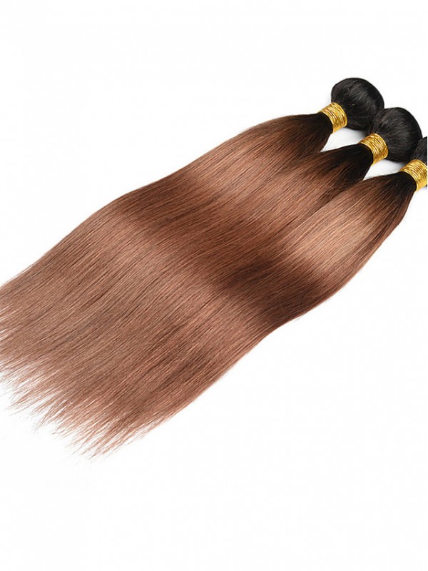 3 Faisceaux De Cheveux Tisse Les Cheveux Brésiliens Raides Extensions De Cheveux Humains Cheveux Humains 300G