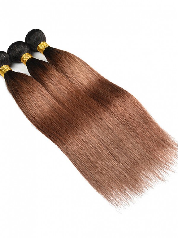 3 Faisceaux De Cheveux Tisse Les Cheveux Brésiliens Raides Extensions De Cheveux Humains Cheveux Humains 300G