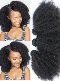 3 Paquets Cheveux Tisse Cheveux Brésiliens Afro Bouclés Extensions De Cheveux Humains Remy Cheveux Humains 100% Remy Cheveux Armure Paquets 300G