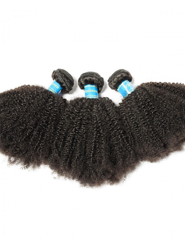 3 Paquets Cheveux Tisse Cheveux Brésiliens Afro Bouclés Extensions De Cheveux Humains Remy Cheveux Humains 100% Remy Cheveux Armure Paquets 300G