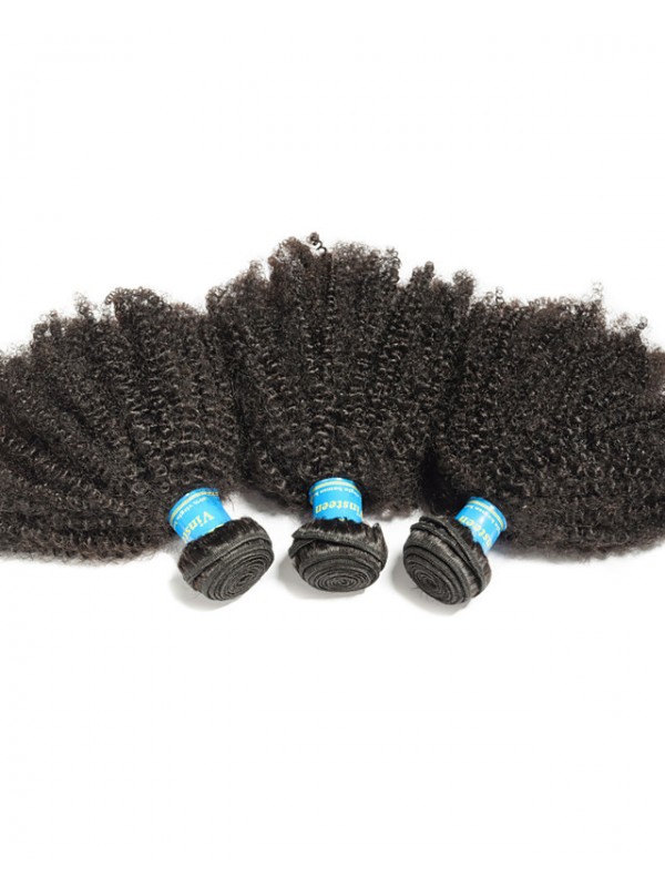 3 Paquets Cheveux Tisse Cheveux Brésiliens Afro Bouclés Extensions De Cheveux Humains Remy Cheveux Humains 100% Remy Cheveux Armure Paquets 300G