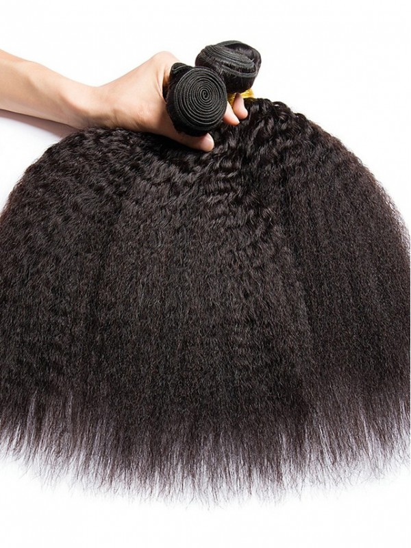 4 Paquets De Cheveux Tisse Les Cheveux Brésiliens Yaki Extensions De Cheveux Humains 400G De Cheveux Humains