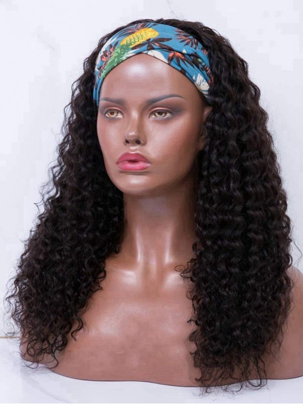 Perruques De Cheveux Humains Bouclés Pour Femmes Noires Vague Profonde Aucune Perruques Avant De Lacet Couleur Naturelle Perruques Fabriquées À La Machine 150%