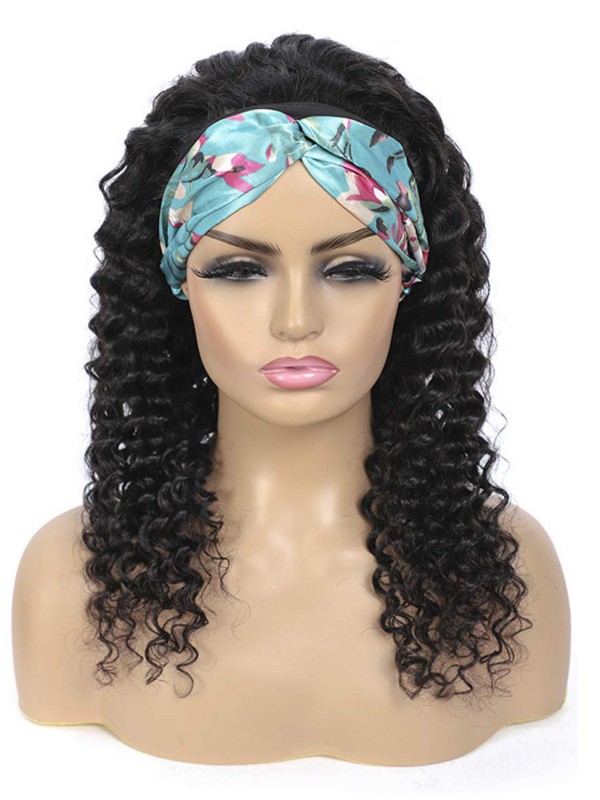 Headband Wig Cheveux Humains Deep Wave Headband Perruques Pour Les Femmes Noires