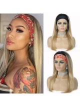 Ombre Bandeau Perruques Couleur De Cheveux Humains Bandeau Perruque Aucune Perruques Avant De Lacet Droite Longue Blonde