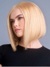 Bob Perruque Droite Remy Blonde Perruques De Cheveux Humains