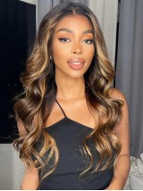 Ombre 18 Pouces Brown Perruques De Cheveux Humains Pour Les Femmes Noires