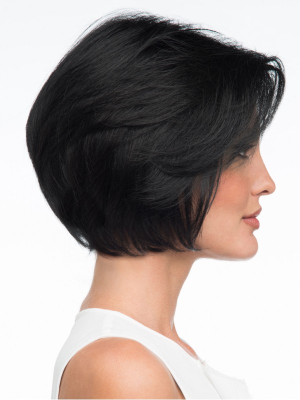 Perruques De Cheveux Humains Capless Courtes Et Confortables De 8"