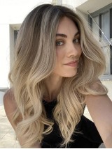 Perruque Dentelle Devant Cheveux Humains Remy Longue Ombre