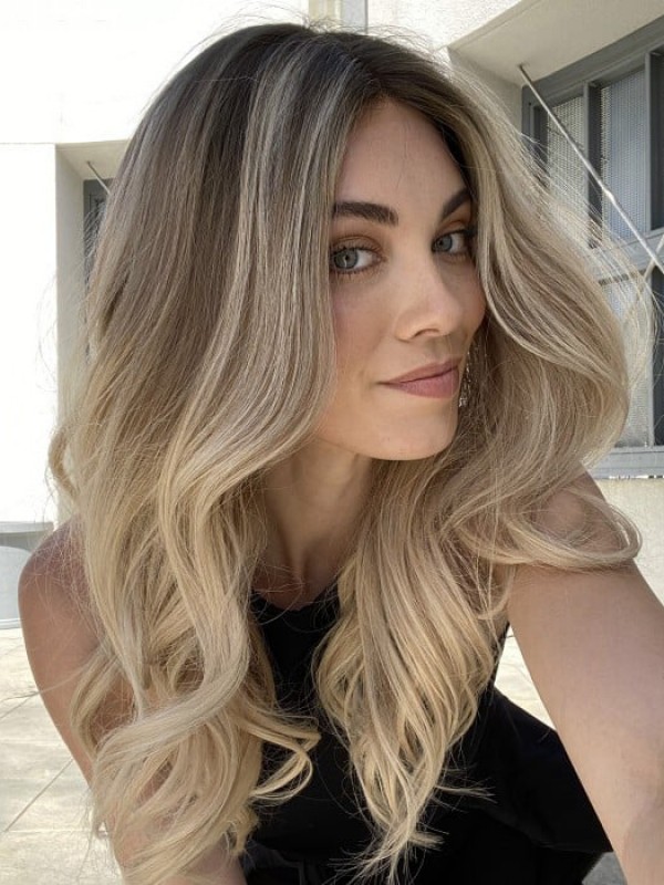 Perruque Dentelle Devant Cheveux Humains Remy Longue Ombre