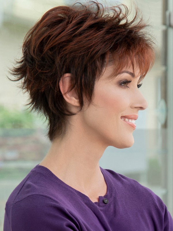 Perruques Capless De Cheveux Humains Droits Courts Naturels