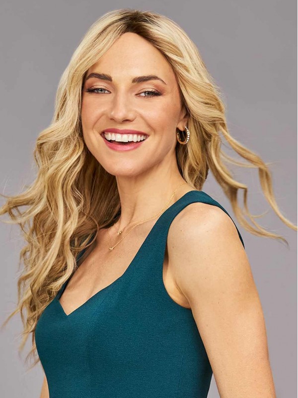 Perruques Blondes Longues Capless 100% Cheveux Humains Sans Frange