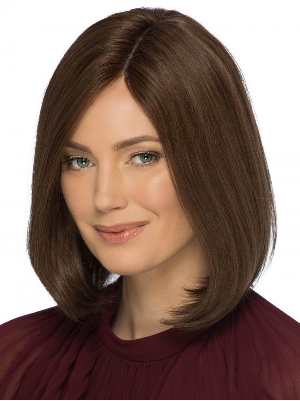 Perruques Monofilament De Cheveux Humains Bob Glamorous 12"