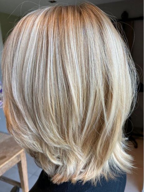 Perruques Bob De Cheveux Humains A Couches Moyennes