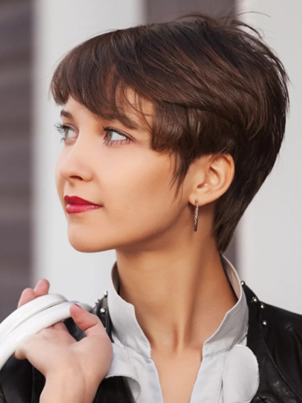 Perruques De Cheveux Humains Capless Courtes Cool Perruques