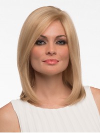 Perruques Capless Blondes Droites Bob 100% Cheveux Humains