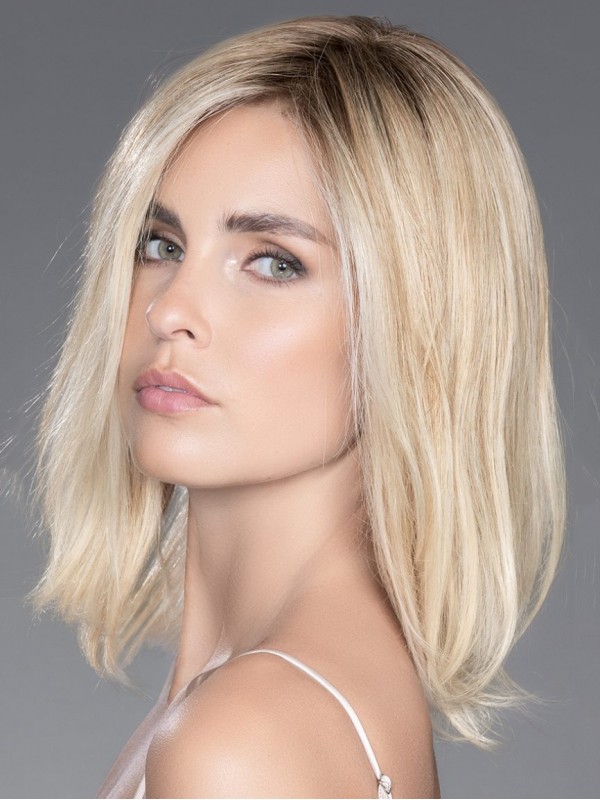 Perruques Bobs 14" 100% Cheveux Humains Blonds Attachés A La Main