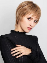 Perruques Courtes Blondes Capless En Cheveux Humains