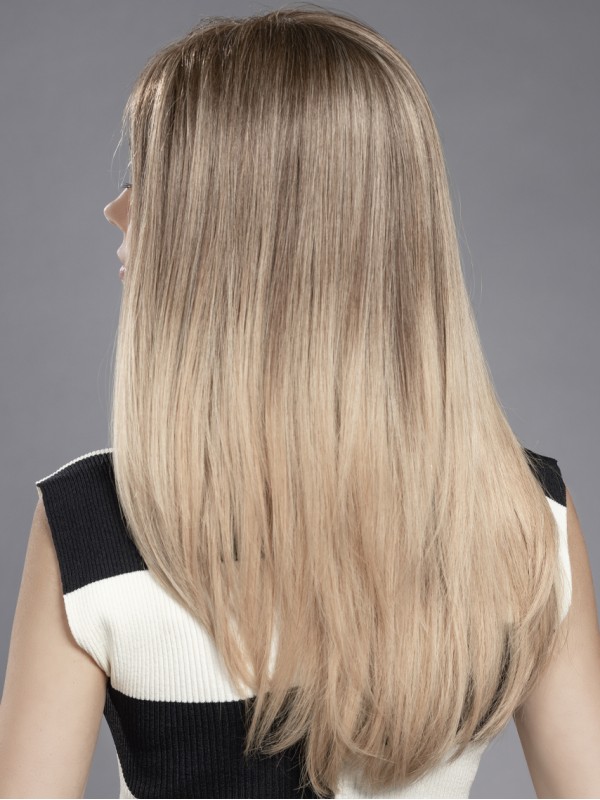 Perruques Longues Elégantes Superposées Capless 100 Pour Cent De Cheveux Humains