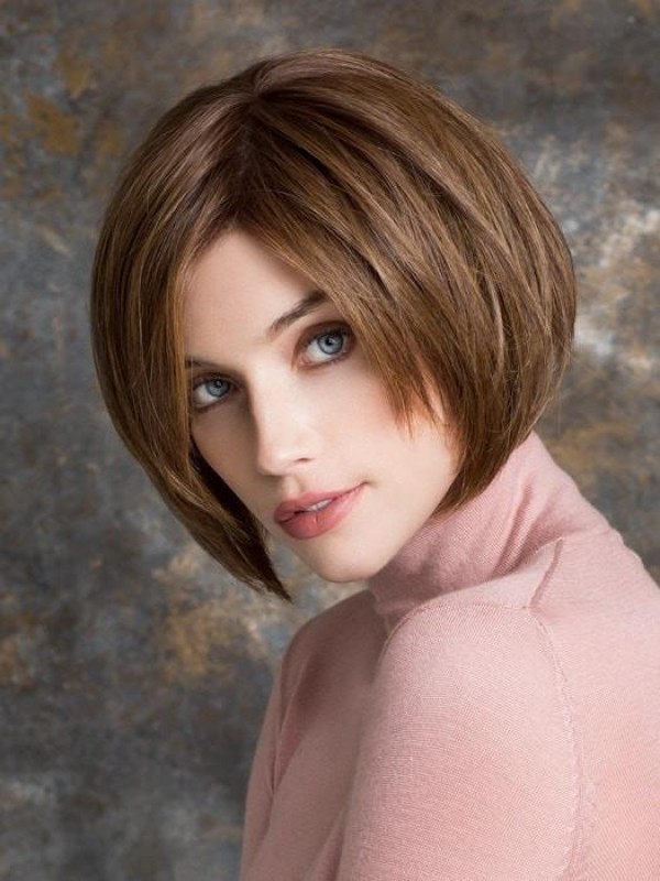Perruques Bob En Cheveux 100 % Humains Dentelle Devant Et Longueur Menton Naturelle