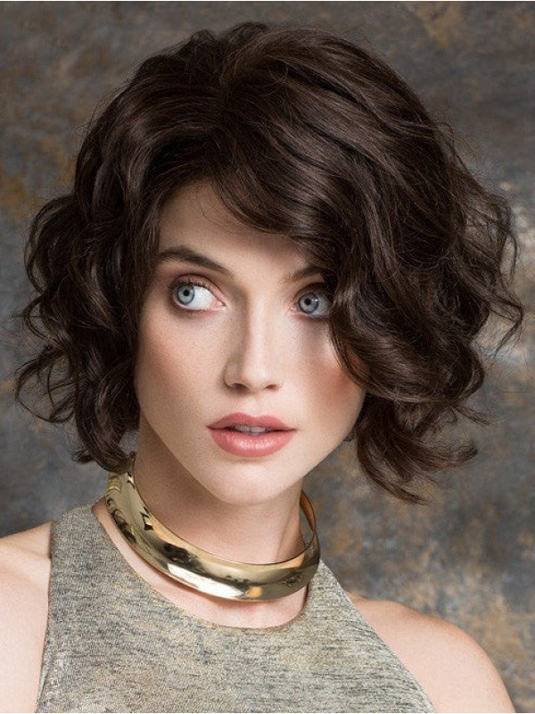 Bob Bouclé Classique 10" Sans Bonnet En Cheveux Humains Remy