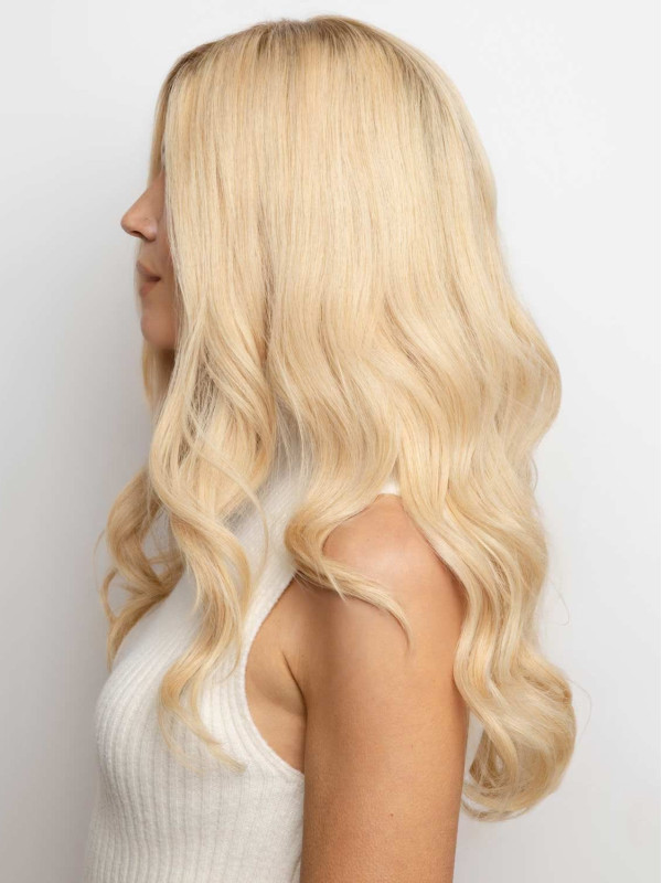 Perruques En Cheveux Humains Naturels Avec Dentelle Frontale De 20" Sans Frange