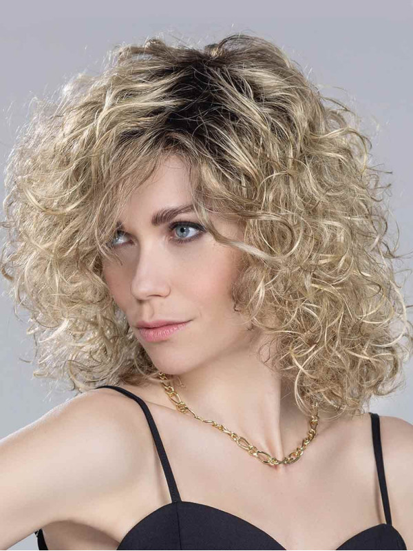 Perruques Capless En Cheveux Humains A Boucles Glamour Longueur Epaule