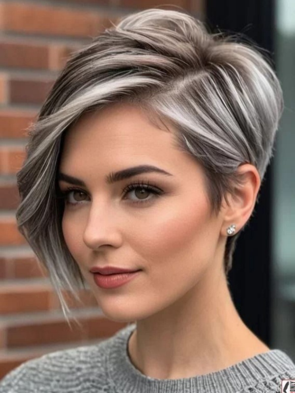 Perruques Courtes En Dentelle Ombrées/Bicolores Sans Frange Perruques En Cheveux Humains