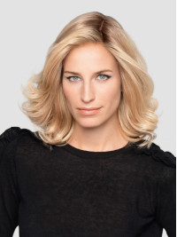 Perruques Blondes Sans Frange En Cheveux Humains De 14 Pouces