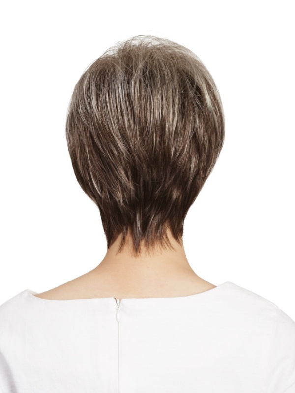 Perruque Courte Pixie Synthétique Sans Bonnet De 8"