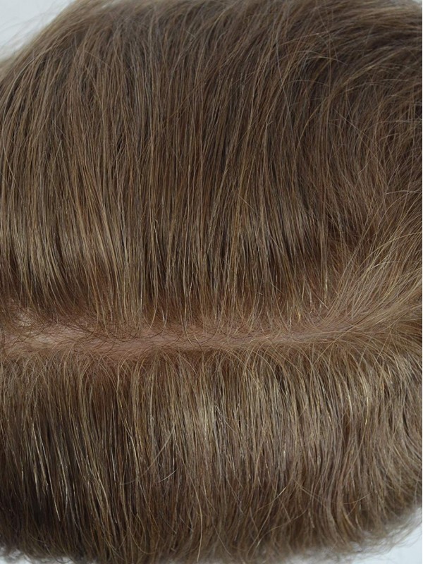 8 x 10" Mince Haut Toupet Pour Hommes 100% Cheveux Naturels Remy Haarteile