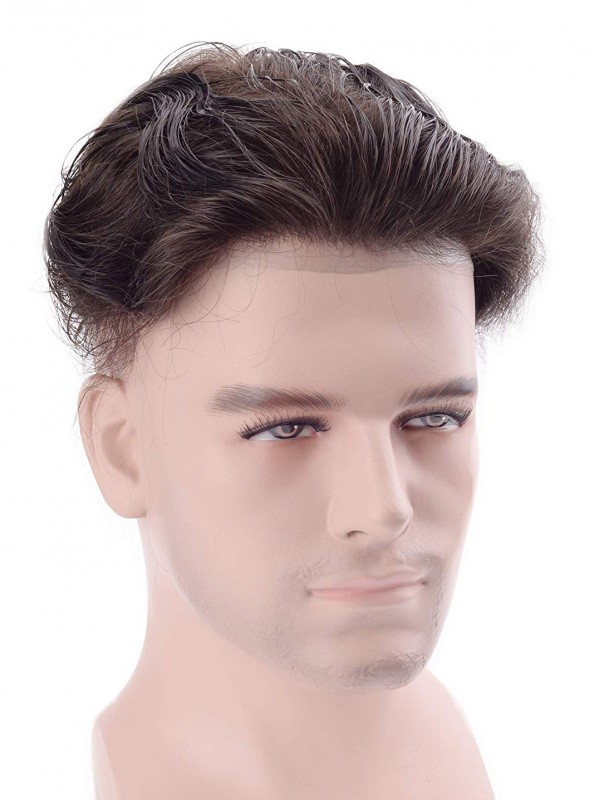 8 x 10" Hommes Toupet 100% Cheveux Naturels Remy Haarteile
