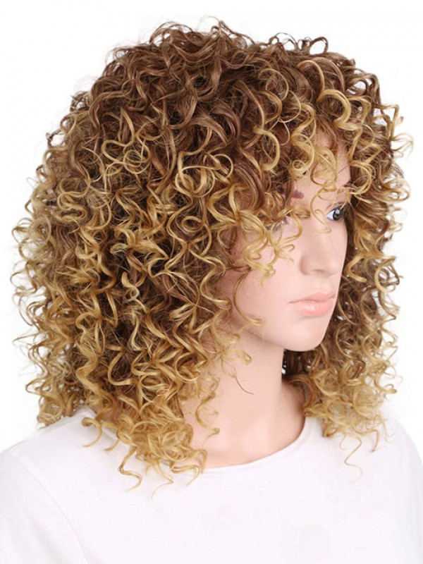 Cheveux-Afro Longue Bouclée Perruques