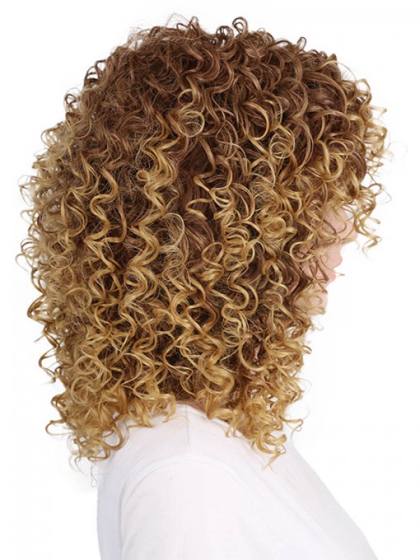 Cheveux-Afro Longue Bouclée Perruques