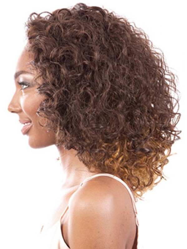Cheveux-Afro Moyenne Bouclée Perruques