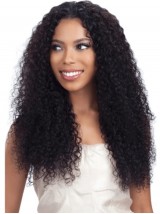 Cheveux-Afro Longue Bouclée Capless Synthetic Perruques